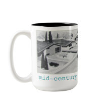 Retro Mitte- des Jahrhundertsmoderne Tasse