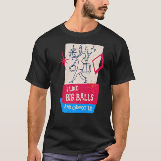 Retro Mitte des modernen Bowlings T-Shirt