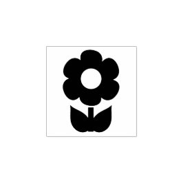 Retro Mitte Jahrhundert Moderne Minimalistische Bl Gummistempel