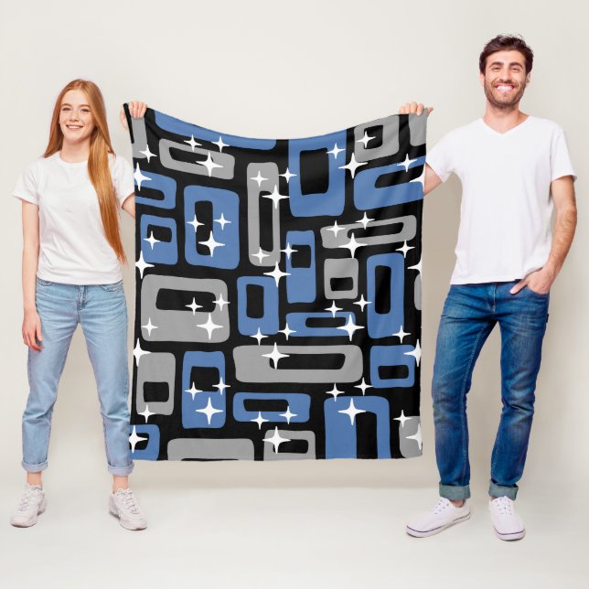 Retro Mitte Jahrhundert Modernes Abstrakt Fleecedecke (Beispiel)