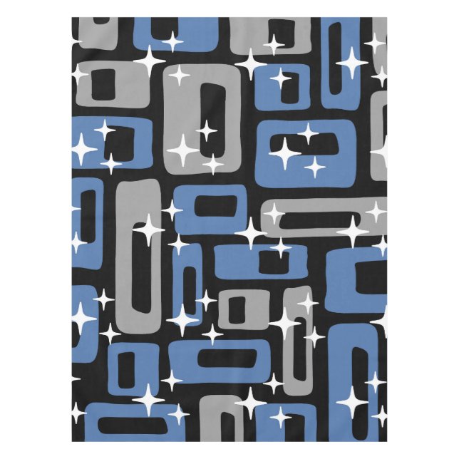 Retro Mitte Jahrhundert Modernes Abstrakt Tischdecke (Vorderseite)