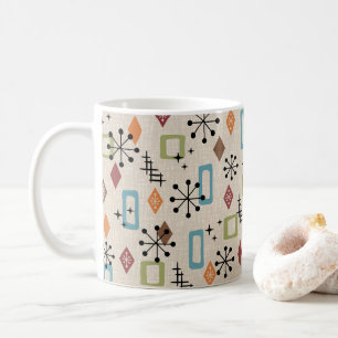 Retro Mitte Jahrhundert Modernes Atomisches Abstra Kaffeetasse