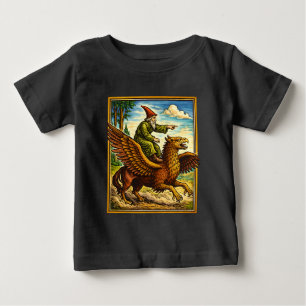 Retro-Mittelalter-Schneckenreiter-Fantasy-T-Shirt- Baby T-shirt