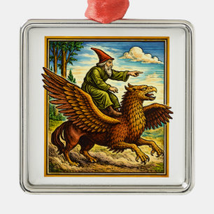 Retro-Mittelalter-Schneckenreiter-Fantasy-T-Shirt- Ornament Aus Metall