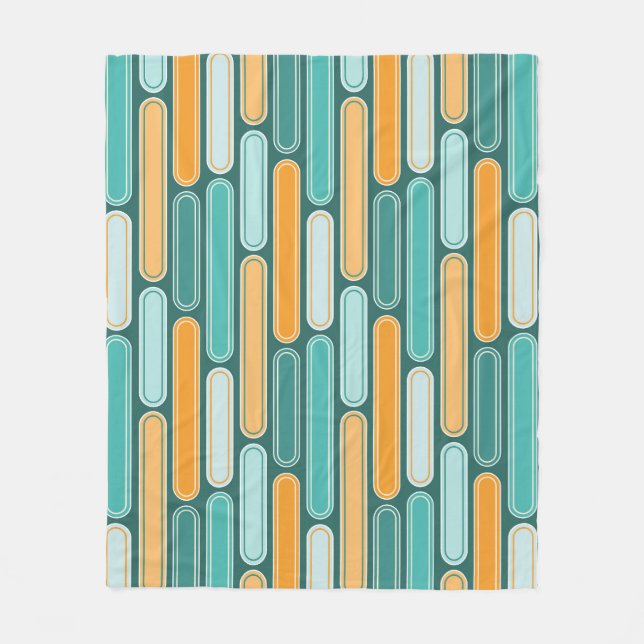 Retro Mittelalterliches Tessin Pinakothek Züst Wei Fleecedecke (Vorderseite)