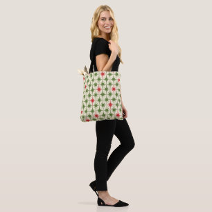 Retro Mitteljahrhundert Moderne Weihnachtszeit-Ste Tasche