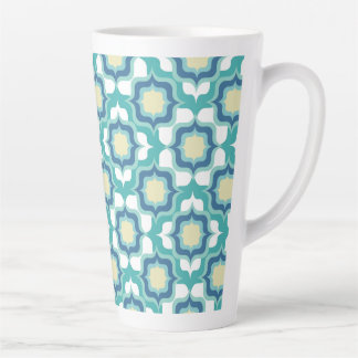 Retro Mittelmeer Blau Weiß Milchtasse