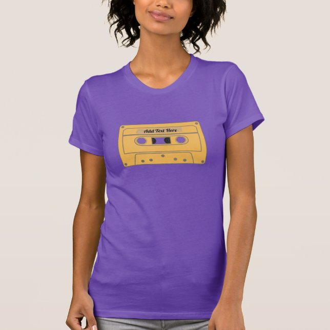 Retro Mix Tape. Personalisierter T - Shirt (Vorderseite)