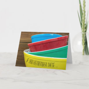 Retro Mixing Bowls Geburtstag Karte