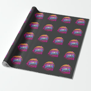 Retro Mixtape Vaporwave Music Sunset Tape Geschenkpapier