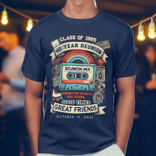 Retro Mixtape Vintag High School Wiedersehen T-Shirt