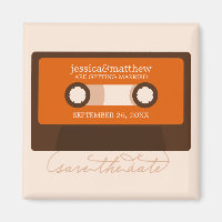 Retro Mixtape Wedding Save the Date