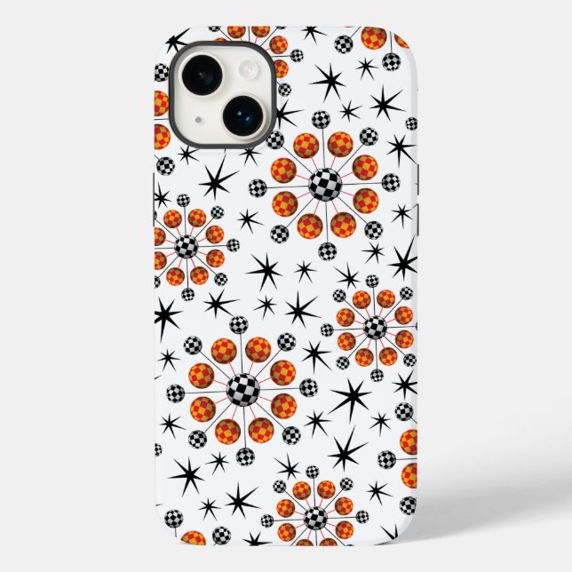 Retro Mod 3D-Sternexplosionen Case-Mate iPhone Hülle (Rückseite)