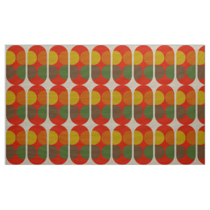 Retro Mod 60er 70er Stoffmuster Stoff