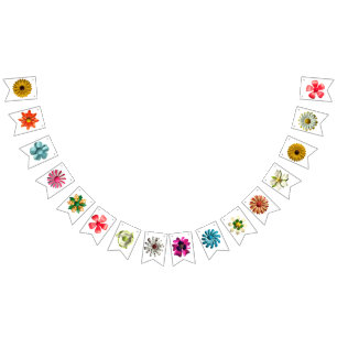 Retro MOD Blume Frühjahrsgarten Hochzeit Wimpelkette