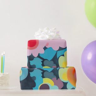 Retro-Mod-Blume Geschenkpapier