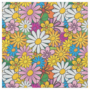Retro-Mod-Blume Stoff