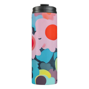 Retro-Mod-Blume Thermosbecher