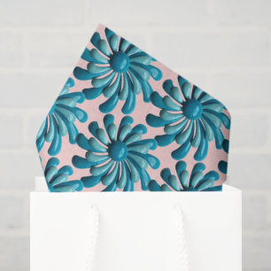 Retro MOD Blumen - Frühlings Sommer Gartenhochzeit Seidenpapier