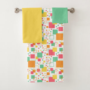 Retro Mod Citrus Badhandtuch Set