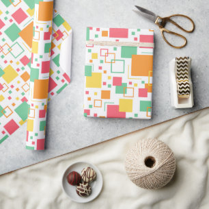 Retro Mod Citrus Geschenkpapier