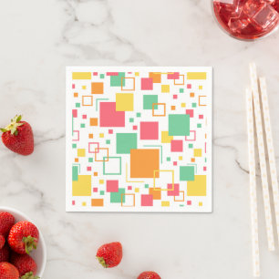 Retro Mod Citrus Serviette