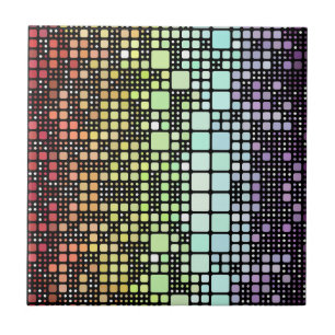 Retro-Mod-Geometrischer Groovy-Funky-Neurogender-S Fliese