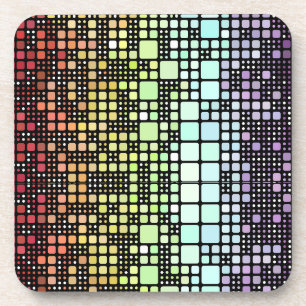 Retro-Mod-Geometrischer Groovy-Funky-Neurogender-S Getränkeuntersetzer