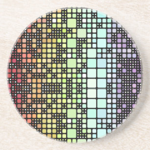 Retro-Mod-Geometrischer Groovy-Funky-Neurogender-S Getränkeuntersetzer