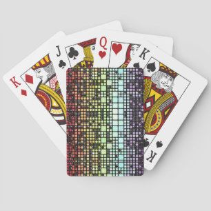 Retro-Mod-Geometrischer Groovy-Funky-Neurogender-S Spielkarten