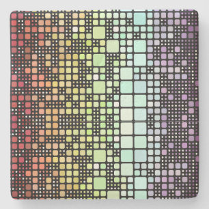Retro-Mod-Geometrischer Groovy-Funky-Neurogender-S Steinuntersetzer