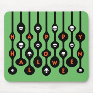 Retro Mod Happy Halloween Mousepad