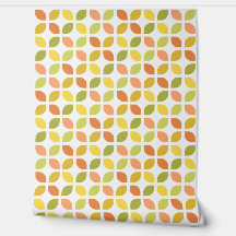 Retro Mod Trellis Yellow Orange Green