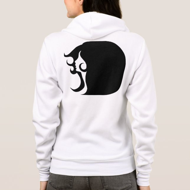 Retro Mod Woman Hoodie (Rückseite)