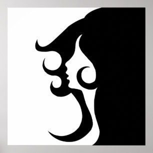 Retro Mod Woman Poster