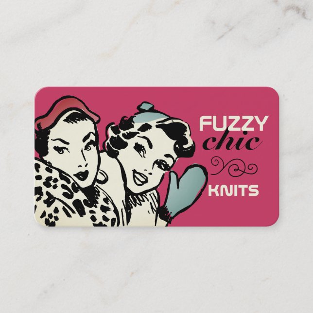 Retro-Models, die Strickkiste fingerfertig machen Visitenkarte (Vorderseite)