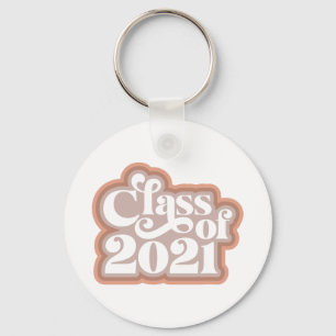 Retro Modern Abschlussjahrgang 2021 Schlüsselanhänger
