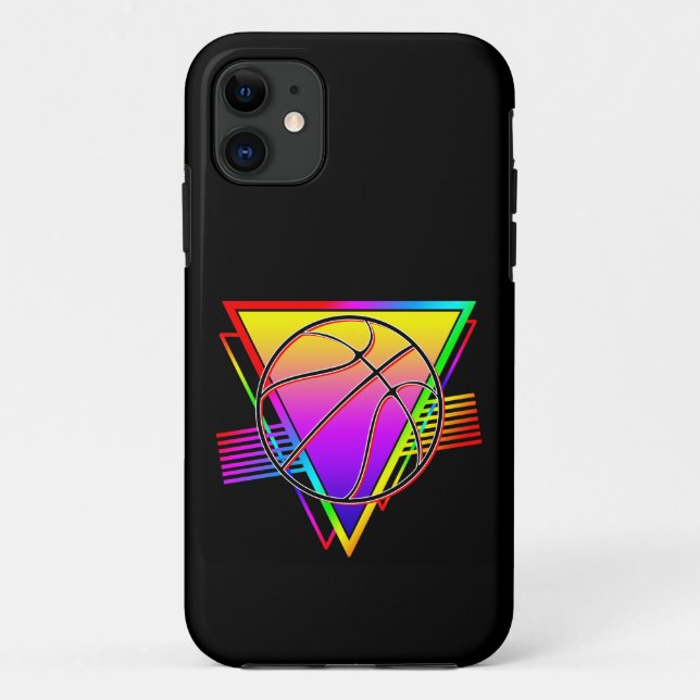 Retro Modern Basketball Ball Case-Mate iPhone Hülle (Rückseite)