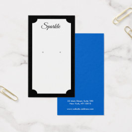 Retro Modern Black Earring Display Card