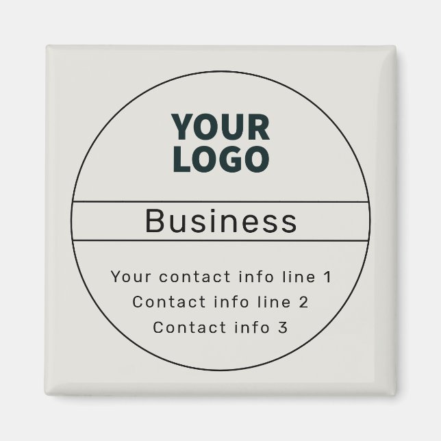 Retro-Modern Business oder Brand Magnet (Vorne)