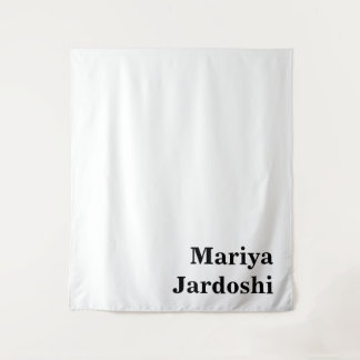 Retro Modern Custom Name Business Wall Template Wandteppich