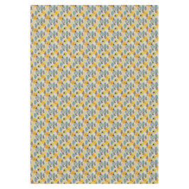 Retro Modern Floral on Gray Tischdecke