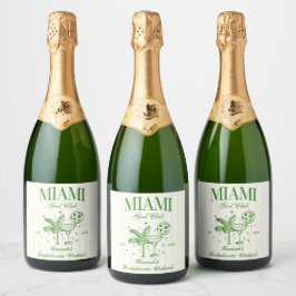Retro Modern Green & Yellow Miami Bach Party