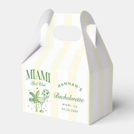 Retro Modern Green & Yellow Miami Bach Party Geschenkschachtel