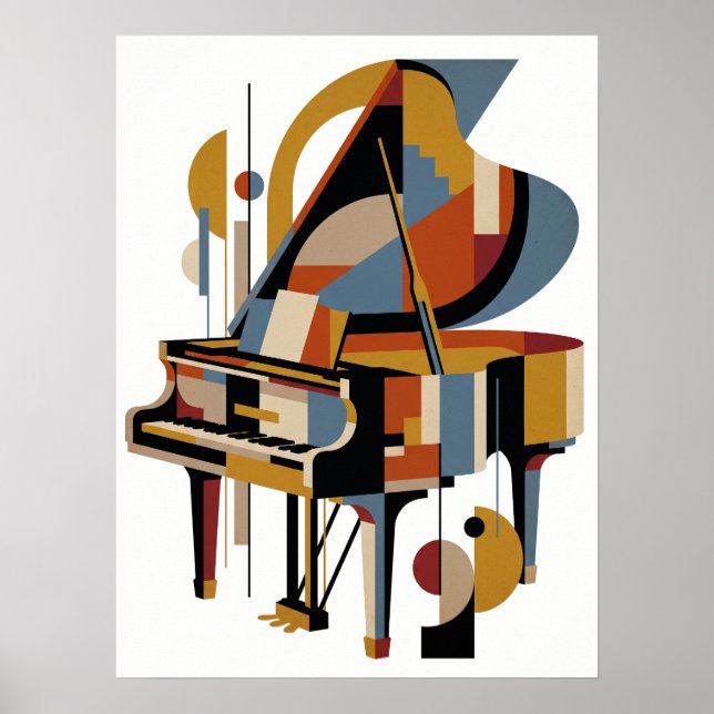 Retro-Modern-Jazz-Plakat Poster (Vorne)