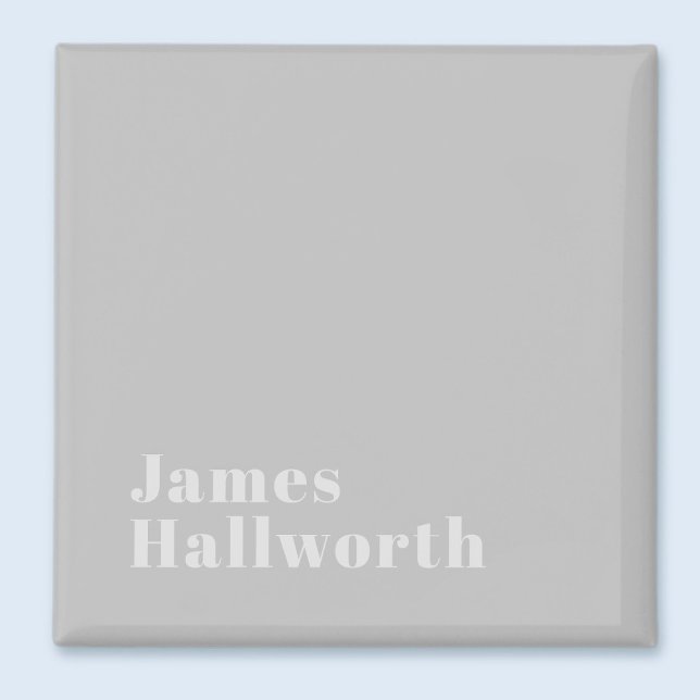 Retro Modern Minimal Name oder Geschäftsvorlage Magnet (Von Creator hochgeladen)