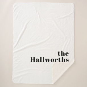 Retro Modern Minimal Name oder Geschäftsvorlage Sherpadecke