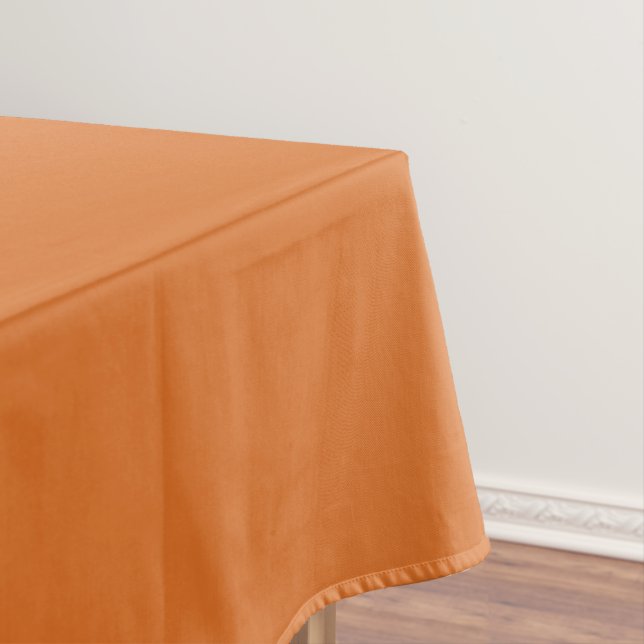 Retro Modern Orange Solid Color Tischdecke (Beispiel)