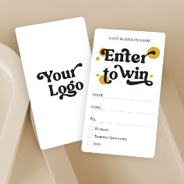 Retro Modern Prize Zeichn Raffle Business Ticket