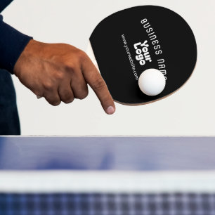 Retro-Modern Schwarz & Weiß hochladen (editierbar) Tischtennis Schläger